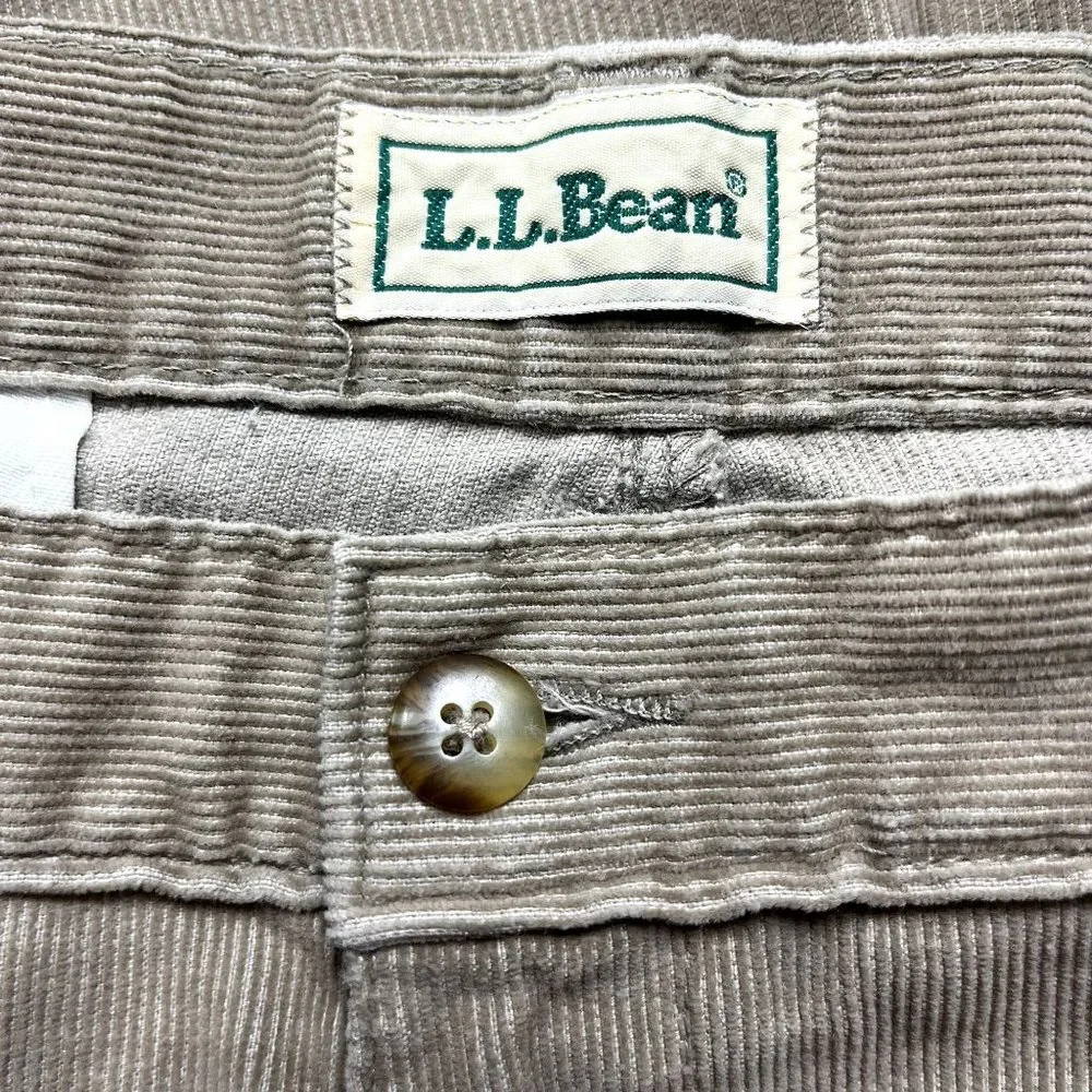L. L. Bean 36" X 29" Corduroy Pants Vintage Tan Career - Picture 4 of 4